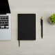 Блокнот в лінію А5 Berganote Flexible, м'яка обкладинка (чорний) Блокнот в лінію А5 Berganote Flexible, м'яка обкладинка (чорний)