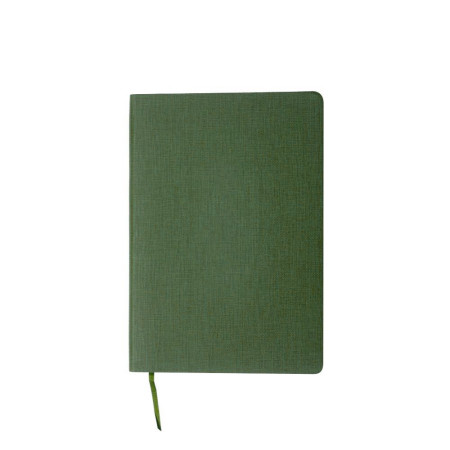 Блокнот в клітинку А5 Berganote Tessil, м'яка обкладинка (зелений)