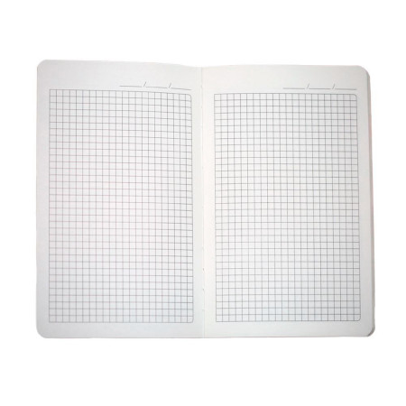 Блокнот в клітинку А5 Berganote Tessil, м'яка обкладинка (зелений)