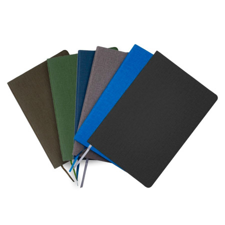 Блокнот в клітинку А5 Berganote Tessil, м'яка обкладинка (коричневий)