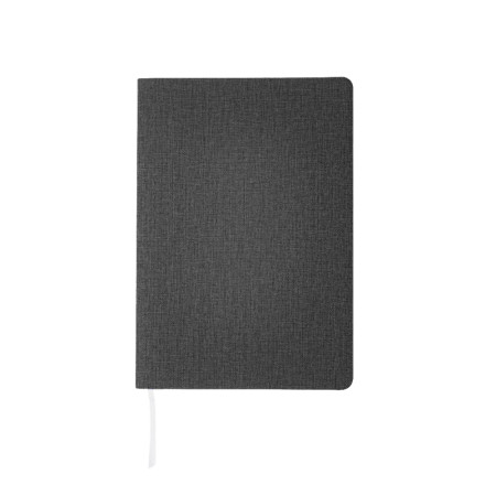 Блокнот в клітинку А5 Berganote Tessil, м'яка обкладинка (чорний)