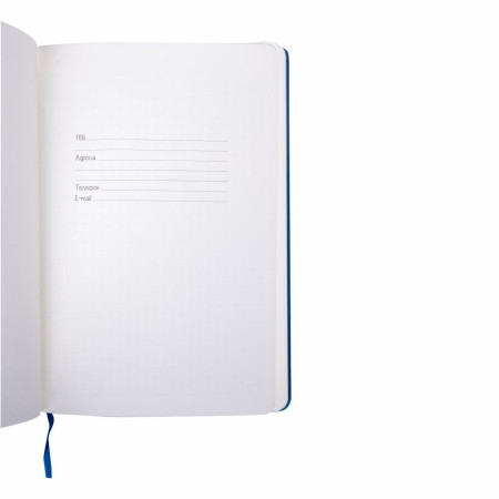 Блокнот в клітинку А5 Berganote Tessil, м'яка обкладинка (синій)