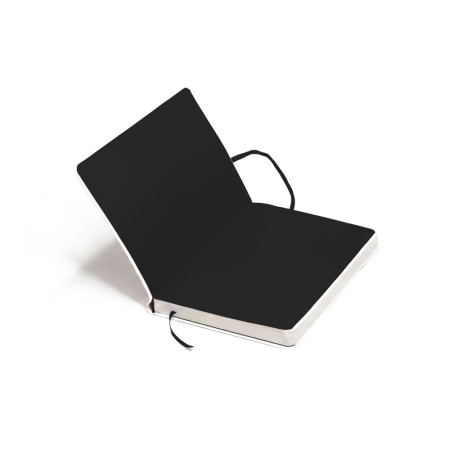 Блокнот в клітинку А5 Berganote Alanis, м'яка обкладинка (білий/чорний) Блокнот в клітинку А5 Berganote Alanis, м'яка обкладинка (білий/чорний)