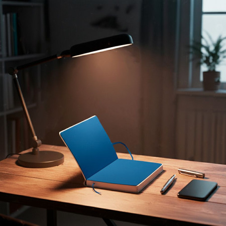 Блокнот в клітинку А5 Berganote Alanis, м'яка обкладинка (білий/синій) Блокнот в клітинку А5 Berganote Alanis, м'яка обкладинка (білий/синій)