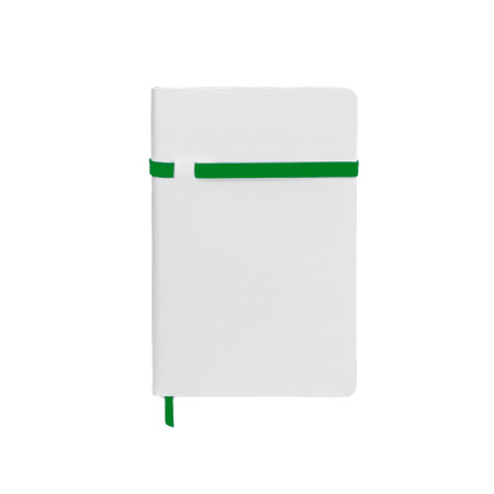 Блокнот в клітинку А5 Berganote Alanis, м'яка обкладинка (білий/зелений) Блокнот в клітинку А5 Berganote Alanis, м'яка обкладинка (білий/зелений)