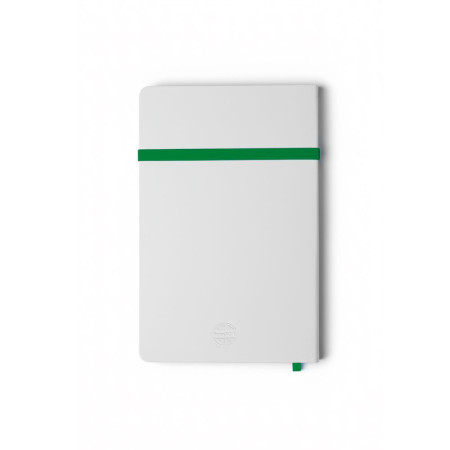 Блокнот в клітинку А5 Berganote Alanis, м'яка обкладинка (білий/зелений) Блокнот в клітинку А5 Berganote Alanis, м'яка обкладинка (білий/зелений)