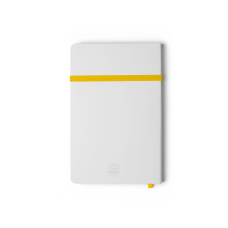 Блокнот в клітинку А5 Berganote Alanis, м'яка обкладинка (білий/жовтий)