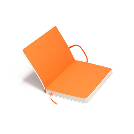 Блокнот в клітинку А5 Berganote Alanis, м'яка обкладинка (білий/помаранчевий) Блокнот в клітинку А5 Berganote Alanis, м'яка обкладинка (білий/помаранчевий)