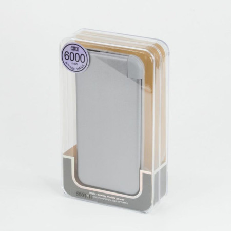 Повербанк 6000 mAh Bergamo Trick, світлодіодний індикатор