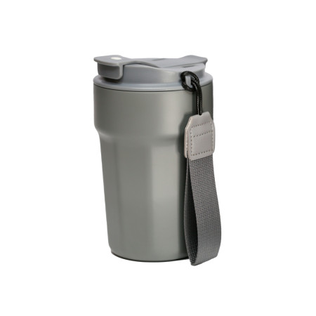 Термокружка 380 мл сталева Line Art Comfy, вакуумна (сірий)