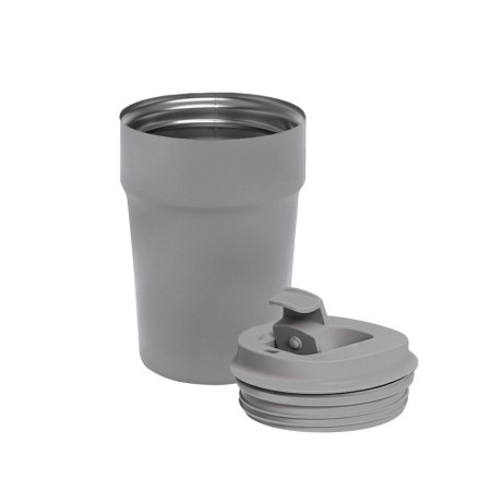 Термокружка 380 мл сталева Line Art Rhodes, вакуумна (сірий)