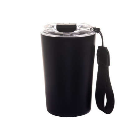 Термокружка 380 мл сталева Line Art Krit, вакуумна (чорний)