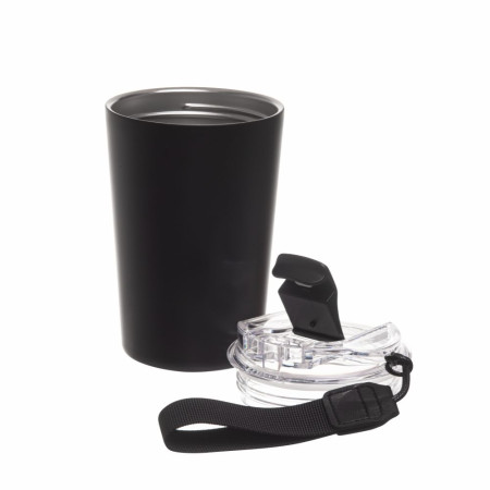 Термокружка 380 мл сталева Line Art Krit, вакуумна (чорний)