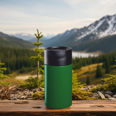 Термокружка 450 мл сталева Line Art Bogota, вакуумна (зелений)