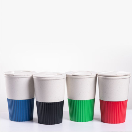 Термокружка 350 мл пластикова Line Art Eco Salta (червоний) Термокружка 350 мл пластикова Line Art Eco Salta (червоний)