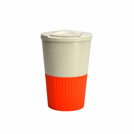 Термокружка 350 мл пластикова Line Art Eco Salta (помаранчевий)