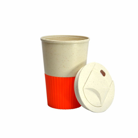 Термокружка 350 мл пластикова Line Art Eco Salta (помаранчевий)