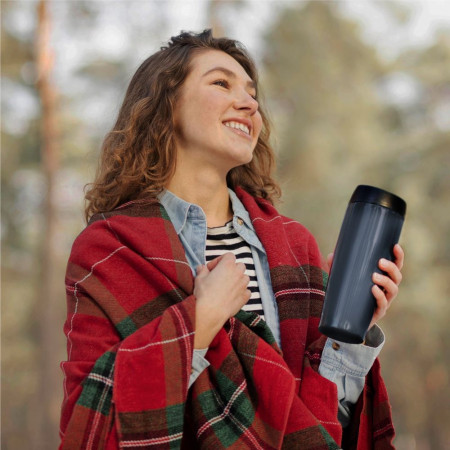 Термокружка 380 мл сталева Line Art Ofelia, вакуумна