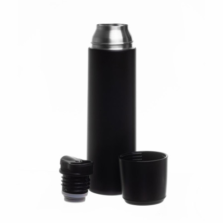 Термос 500 мл сталевий Line Art Fiji, вакуумний (чорний)