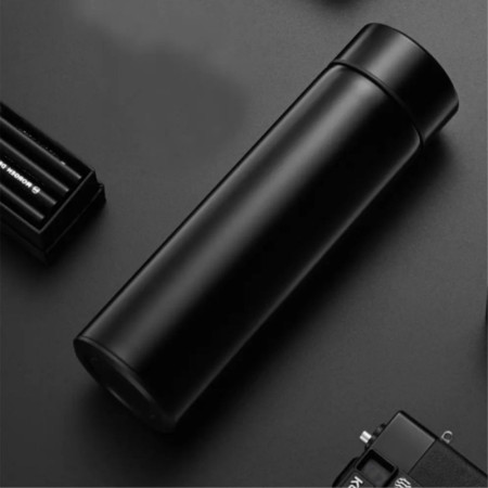 Термос 500 мл сталевий Line Art Cusco з індикатором температури, вакуумний (чорний)