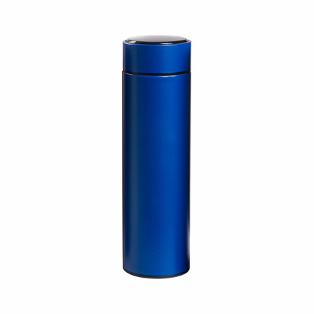 Термос 500 мл сталевий Line Art Cusco з індикатором температури, вакуумний (синій)