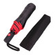 Парасоля складана напівавтоматична Bergamo Sky (чорний/червоний)
