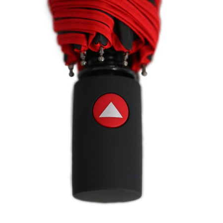 Парасоля складана напівавтоматична Bergamo Sky (чорний/червоний)