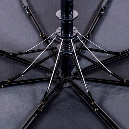 Парасоля складана напівавтоматична Bergamo Sky (сріблястий/чорний)