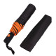 Парасоля складана напівавтоматична Bergamo Sky (чорний/помаранчевий)