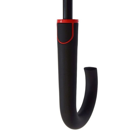 Парасоля-тростина напівавтоматична Line Art Line (чорний/червоний)