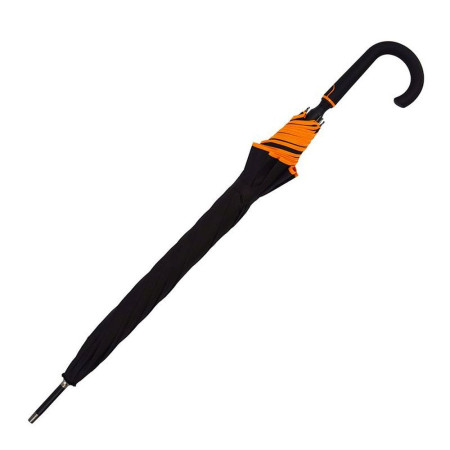 Парасоля-тростина напівавтоматична Line Art Line (чорний/помаранчевий)