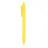 Ручка пластикова кулькова Bergamo Textile Pen (жовтий)