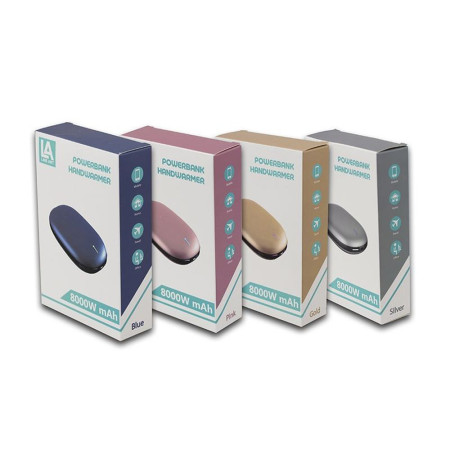 Повербанк 8000 mAh Line Art Handwarmer, з функцією обігріву рук