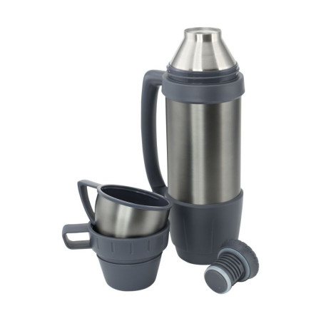 Термос 1,2 л сталевий Line Art Campania, вакуумний (графіт) Термос 1,2 л сталевий Line Art Campania, вакуумний (графіт)