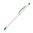 Ручка металева кулькова Bergamo (білий/зелений)