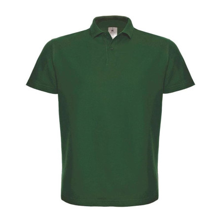 Футболка поло чоловіча з коротким рукавом B&C (темно-зелений)