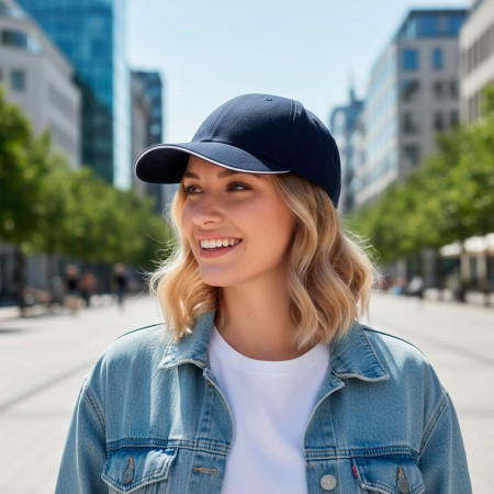 Кепка coFEE Turned sandwich (темно-синій/білий)