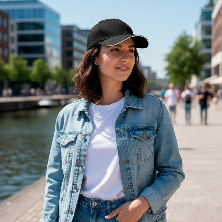 Кепка coFEE Turned sandwich (чорний/білий)