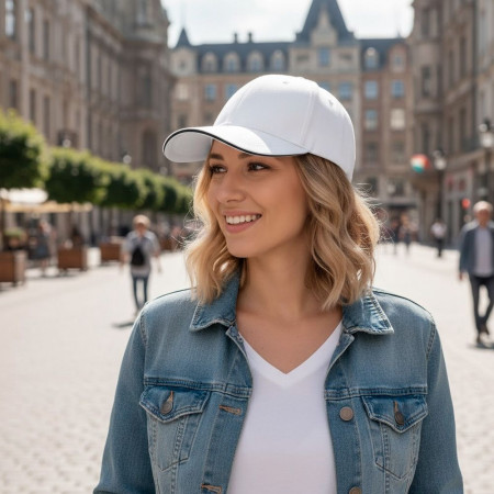 Кепка coFEE Turned sandwich (білий/чорний)