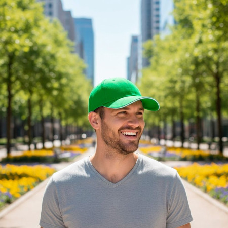 Кепка coFEE Turned sandwich (яскраво-зелений/білий)