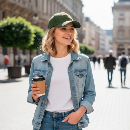 Кепка coFEE Heavy з липучкою велкро (армійський)