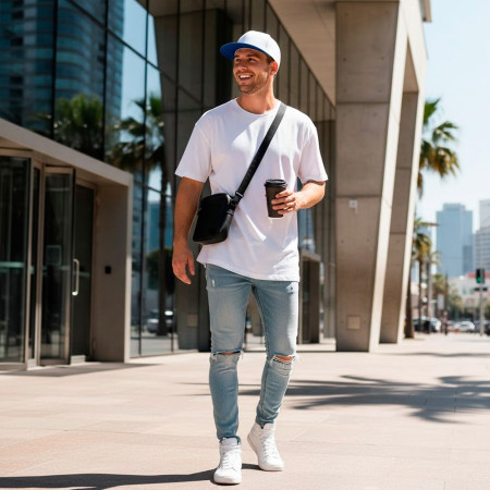 Кепка coFEE Snap (білий/синій)