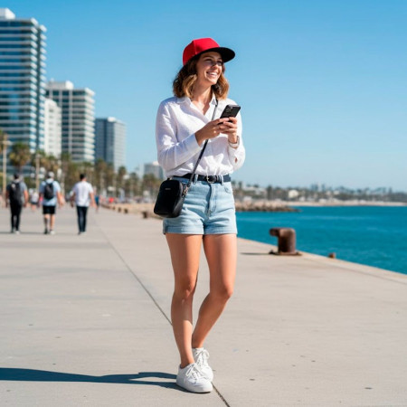 Кепка coFEE Snap (червоний/чорний)