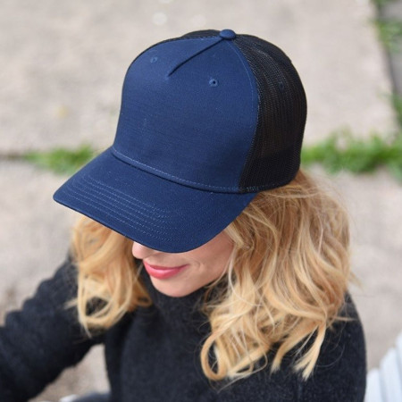 Кепка coFEE Five panels snap (темно-синій)