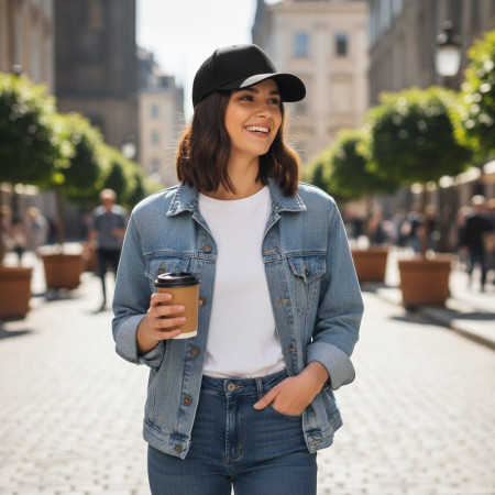 Кепка coFEE Five panels snap (чорний)