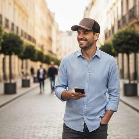 Кепка coFEE Five panels snap (сірий)