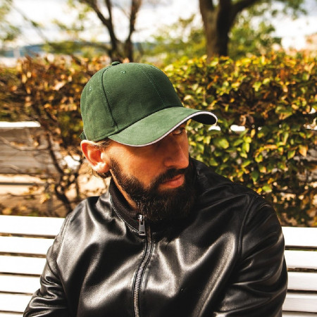 Кепка coFEE Classic sandwich (темно-зелений/білий)