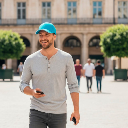 Кепка coFEE Classic sandwich (бірюзовий/білий)