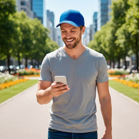 Кепка coFEE Classic sandwich (синій/білий)