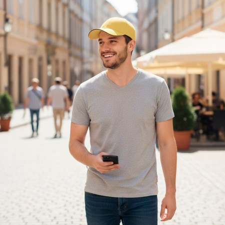 Кепка coFEE Classic sandwich (лимонний/темно-синій)